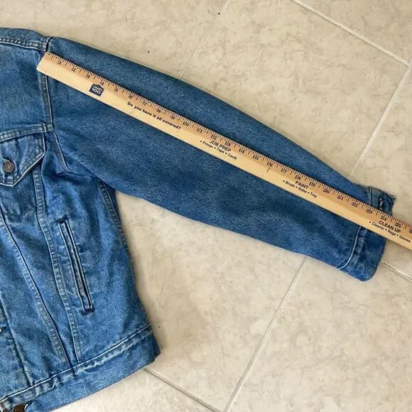 Vintage Levi's Blanket Lined 71506-0314 Denim Jean Trucker Jacket USA Size 36L